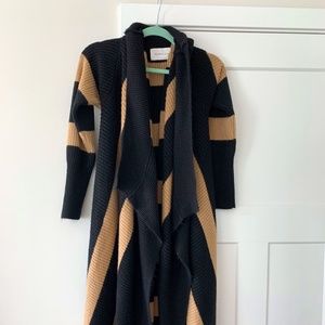 Edmonton Pocketed Striped Knit Cardigan